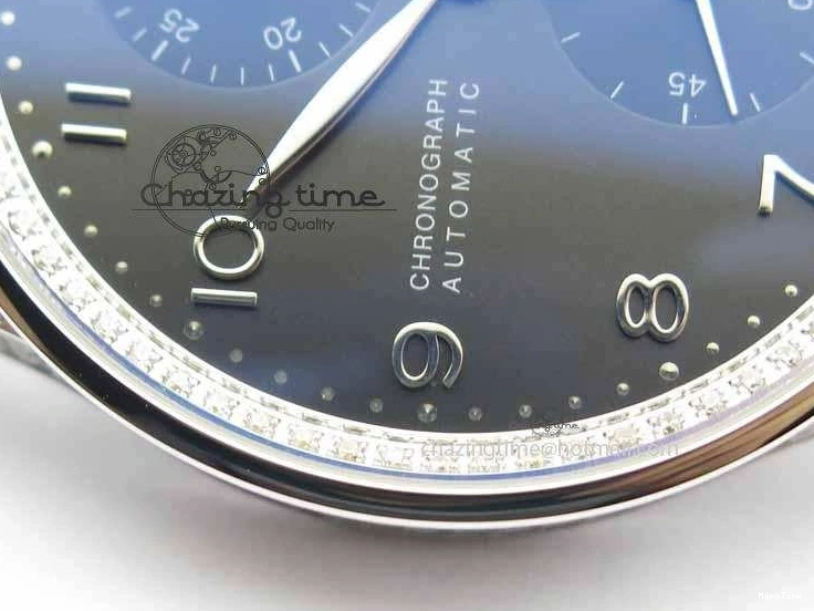 MIROTIME 0319 Unique Portuguese IW3714 Diam ZF V2 1:1 Best Edition Gray Dial On Brown Leather Strap A79350 (Slim Movement) 7250